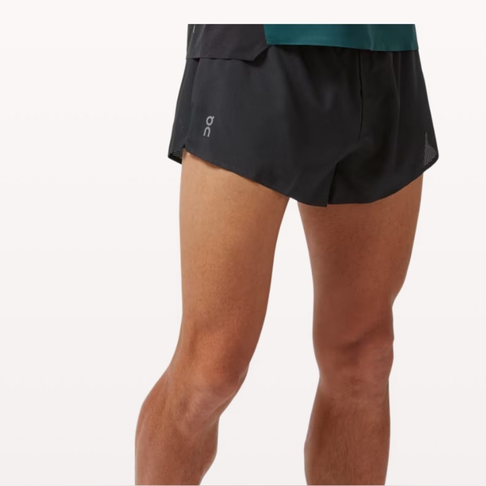 On Running Black Athletic Shorts for Men